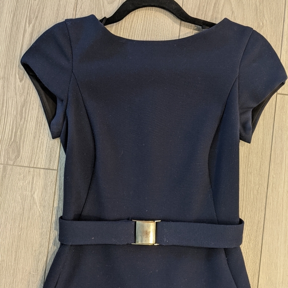 H&M Navy Shift Dress XS - Picture 2 of 4